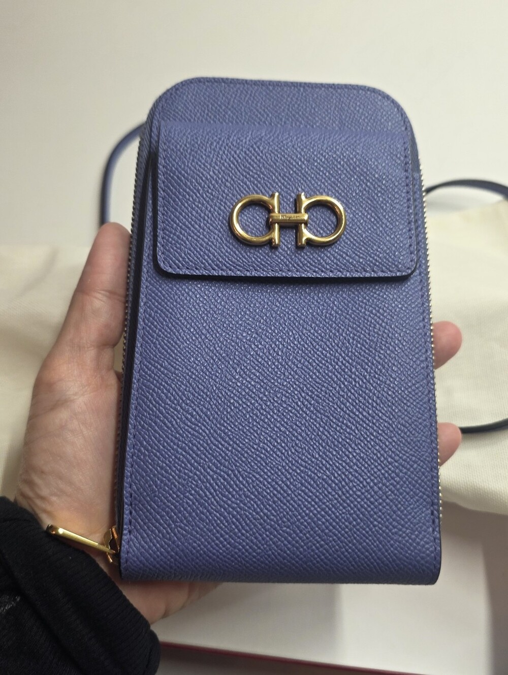 Ferragamo Gancini Leather Crossbody Bag - Picture 6 of 12